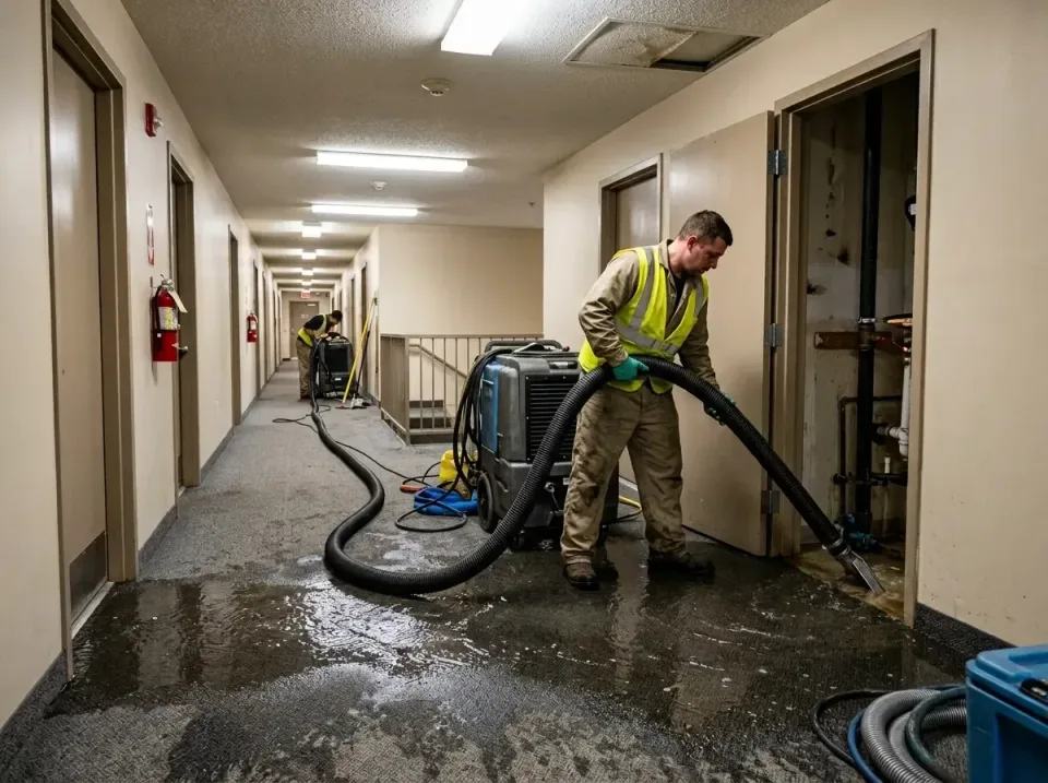 multi-unit-apartment-hallway-f-005 — frequently asked questions, Emergency Burst Pipe Water Extraction & Removal in Skidway…